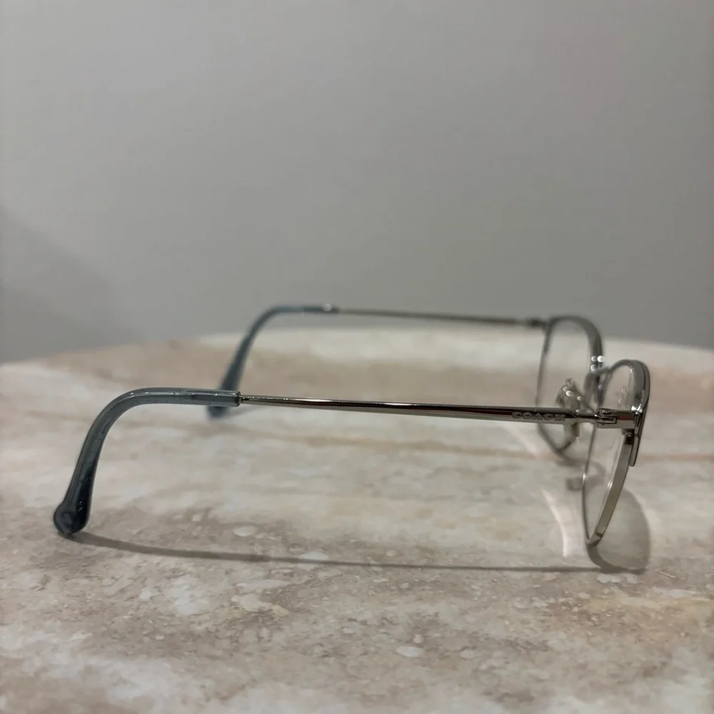Coach HC5135 metal rounded squared half rimmed women’s eyeglasses - Picture 5 of 10